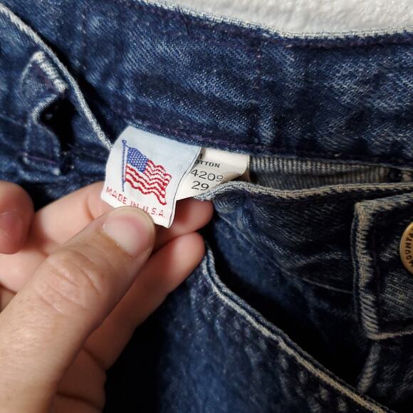 Vintage ROCKIES Waist 27 Blue Western Skirted Jeans - Picture 6 of 11